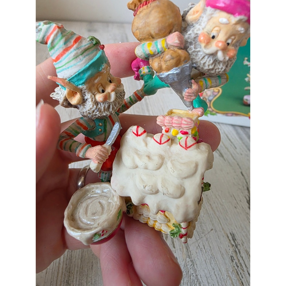 Vintage enesco sandi ziminicki Frosty Mason gingerbread elf North Pole village - Picture 3 of 9